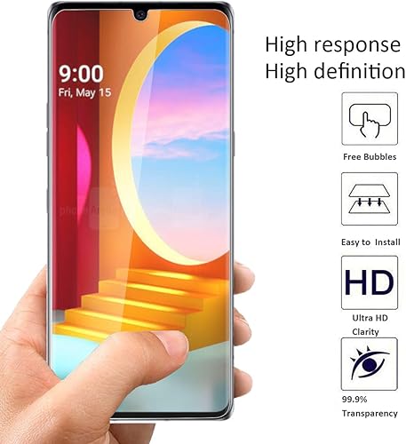 Miniatura 2 de Orzero Paquete de 3 protectores de pantalla de TPU compatibles con LG VelvetLG Velvet 5G UW (no vidrio templado), protector de pantalla de alta