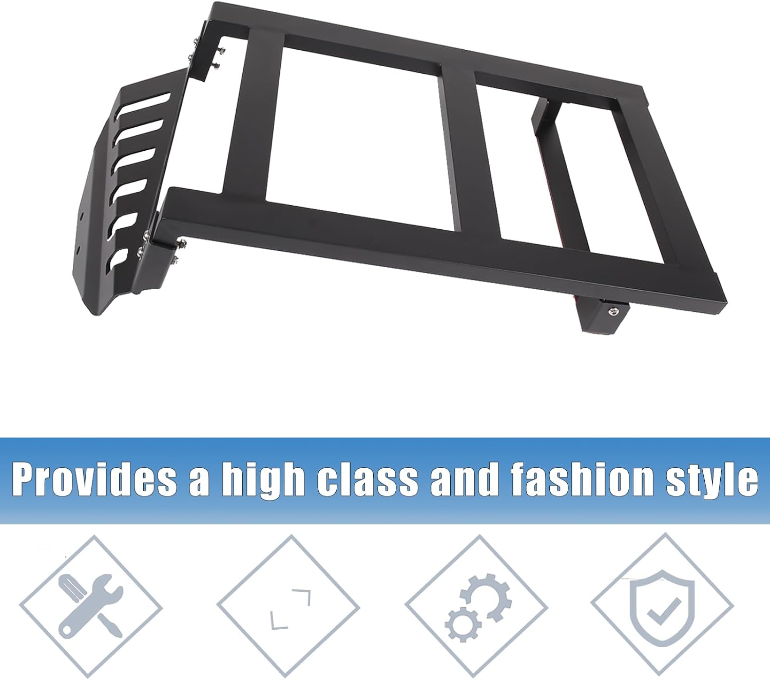 Tailgate Side Ladder Compatible with Toyot@ FJ Cruiser 2007-2021 Car Rear Door Side Window Installation Ladder, Tailgate Side Ladder Installation Bracket Accessories (Right)