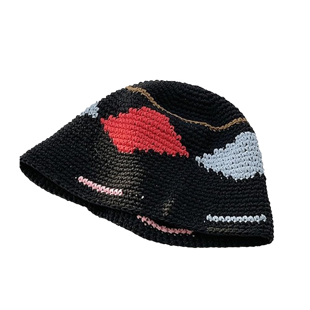 Y2K Beanie for Women Teenager Grunge Knitted Crochet Slouchy