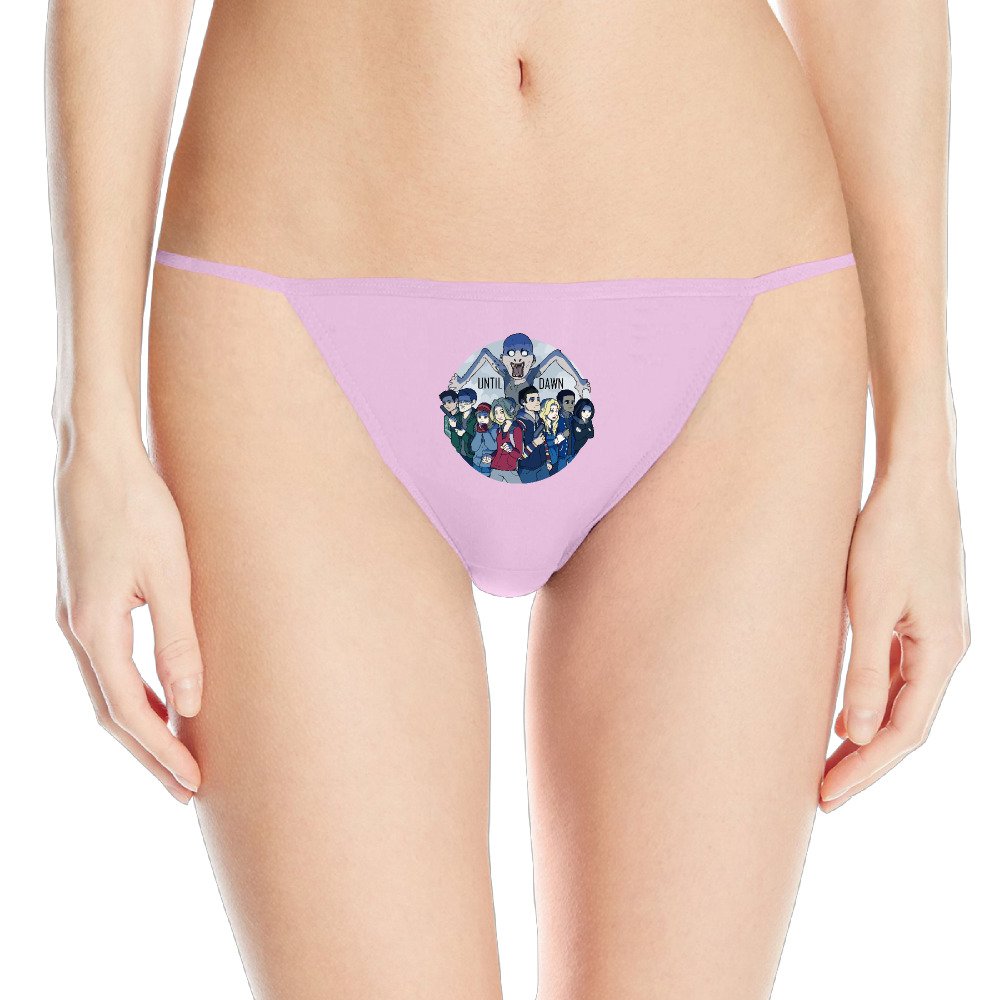 Women's Until Dawn Wendigo Survival Horror Sleek Model Thong Panty Underwear Large Pink