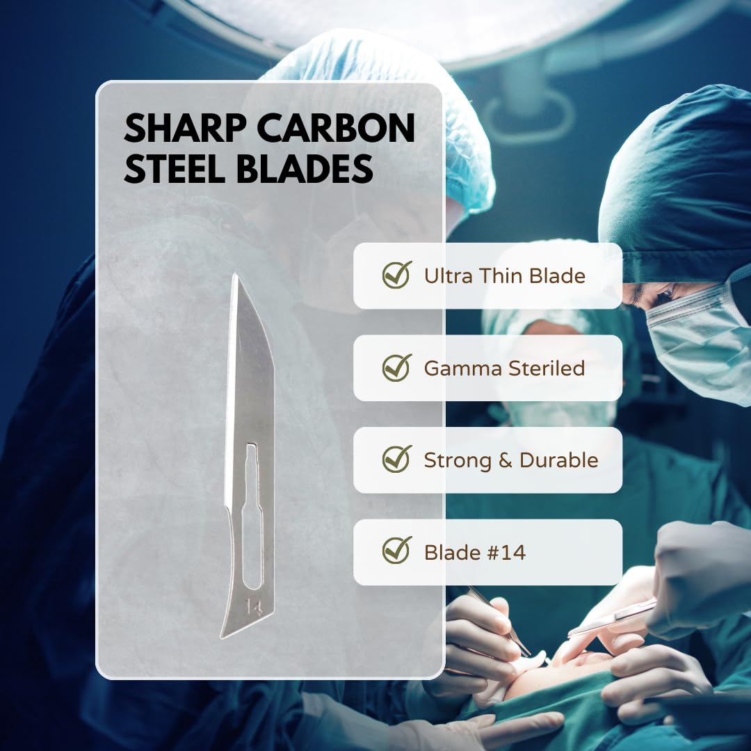 28Pcs Multipurpose Scientific Lab Tools Pack for Basic Starter Research Laboratory Kit Includes Stainless Steel Micro Sampling Spoon Scoop Spatulas, Forceps, Pipette Droppers, Scalpel Handle & Blades