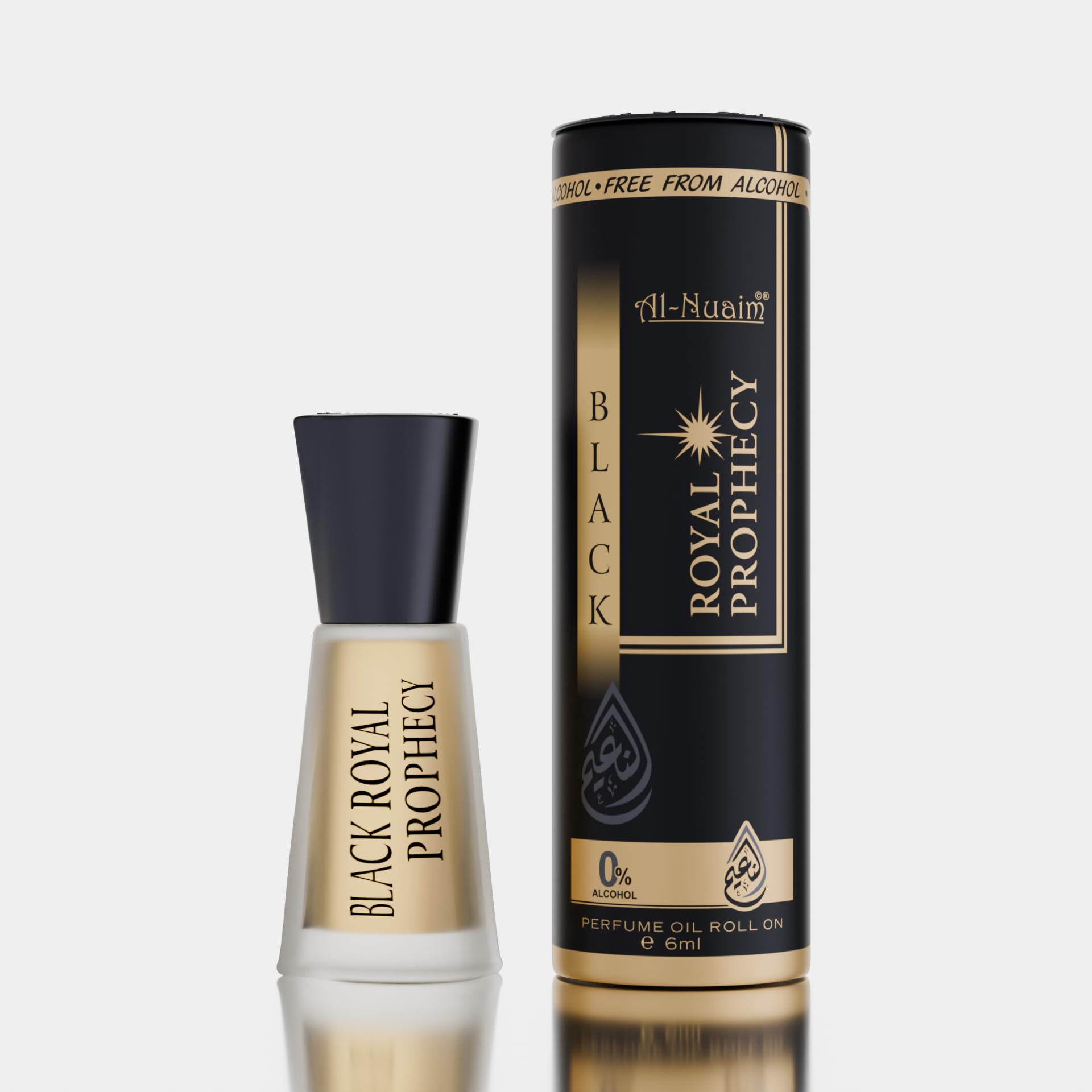 Al Nuaim Black Royal Prophecy 6ml For Men & Women | Alcohol Free Attar Roll | Concentrated Perfume Oil | Premium-Grade Oriental Attar | Long Lasting Fragrance