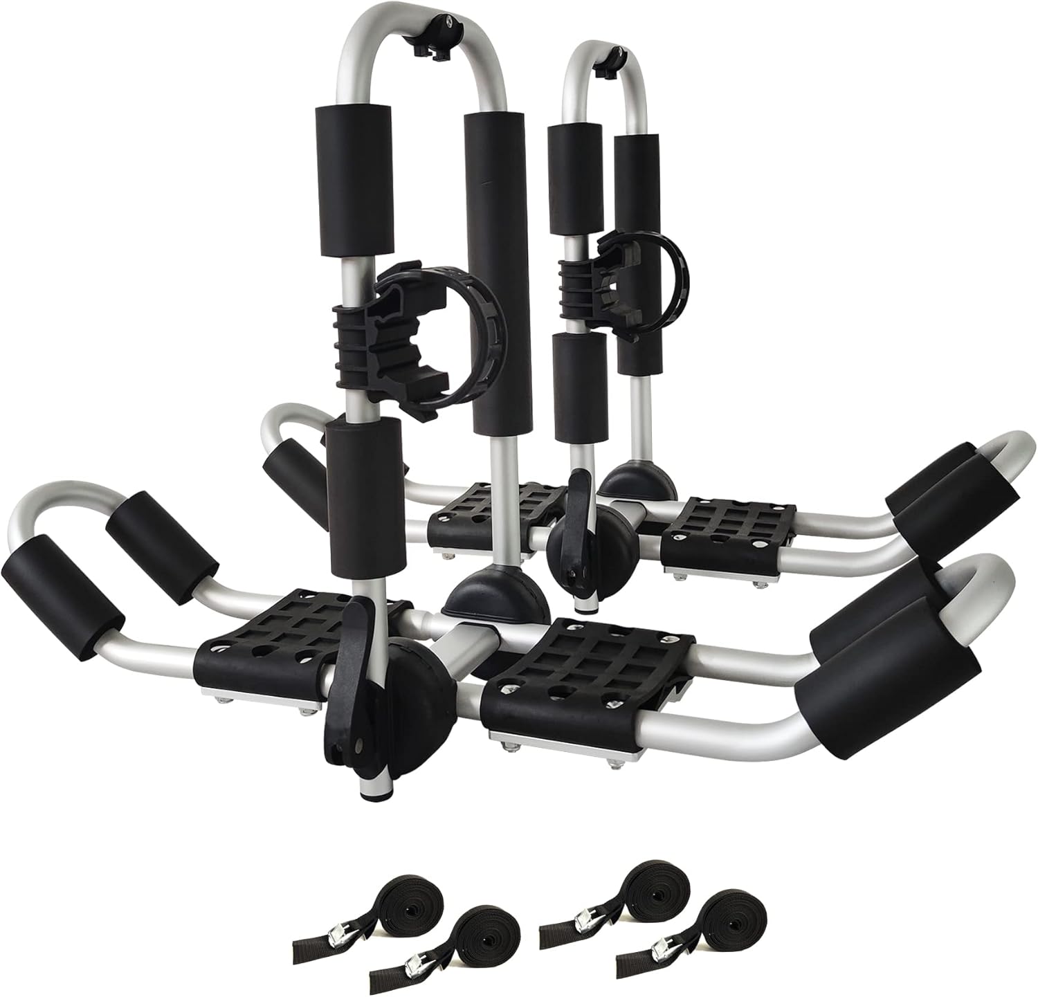 J-Style 4-in-1 Roof Rack - Kayak, Canoe, Surfboard & Ski Board Carriers for SUV & Car