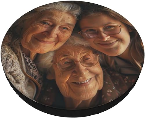 Miniatura 7 de Ouqiuwa Funda de taburete de bar redonda personalizada, añade tu nombre de foto, texto, logotipo, suave, lavable, funda de asiento de taburete de