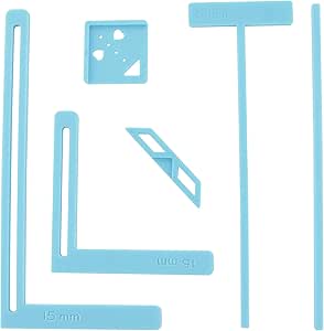 UPTTHOW 9Pcs Bookbinding Easy Scrapbooking Tool For Starter, Complete Great Stencils And Cutter Guide Kit Can Be Made Into Notebook Calender Junk Journal Handbook