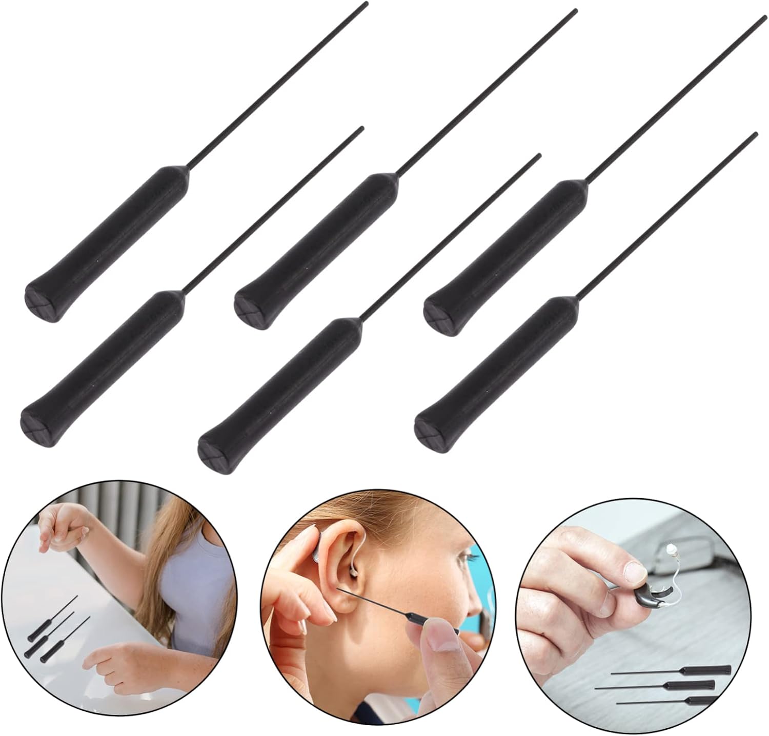 10pcs Cleaning Tools Kit Durable Cleaning Accessories for Ear Amplifiers Earmolds and Cerumen Removal and Easy Maintenance