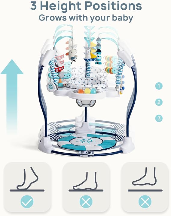 AskCat Baby Activity Center, Baby Jumpers and Bouncers with Music & Lights