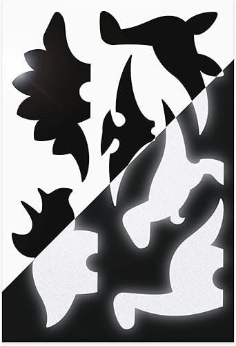 Reflectante pegatinas de calcomanías Set de cifras de dinosauriosdinosaurio de la motocicletaReflectorSet de casco de la bici dinosaurio Kit de