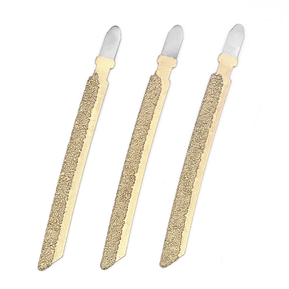 Lames De Scie Sauteuse Diamant Brasées Sous Vide - Lot De 3 Ou 5, Pour Carrelage, Granit, Marbre - 5