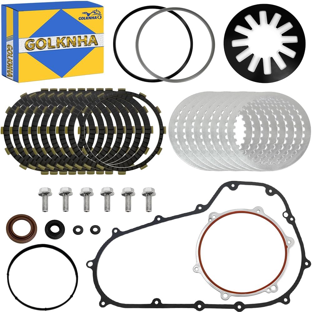 Cyco Primary Gasket & Extra Plate Friction Steel Clutch Kit for Touring Models Electra Glide, Road Glide, Road King, Street Glide OEM#34934-06 37871-04 37871-98A