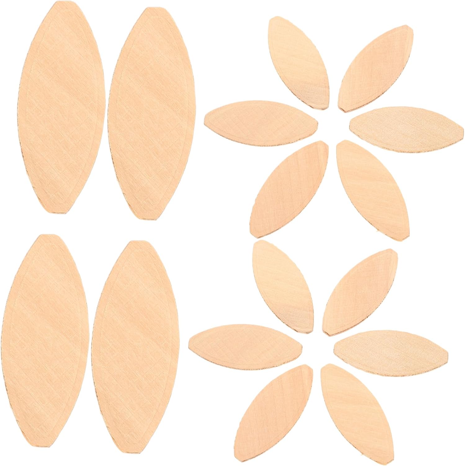 CHILDWEET 100pcs Wood Joiner Biscuits for Efficient Woodworking and Furniture Assembly Beechwood Secure Connections for Various Projects for Home and Professional Use