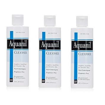 Amazon Com Aquanil Skin Cleanser Soapless Lipid Free Cleanser 8 Fl Oz Pack Of 3 Beauty Personal Care