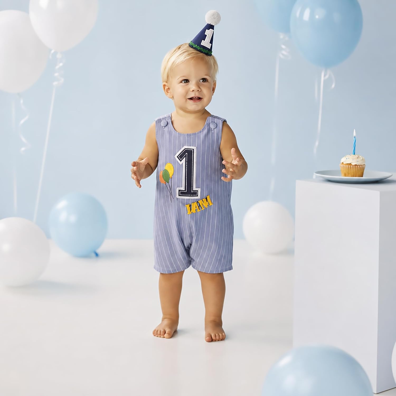Mud Pie baby-boys Mud Pie 1st Birthday Boy Jon Jon