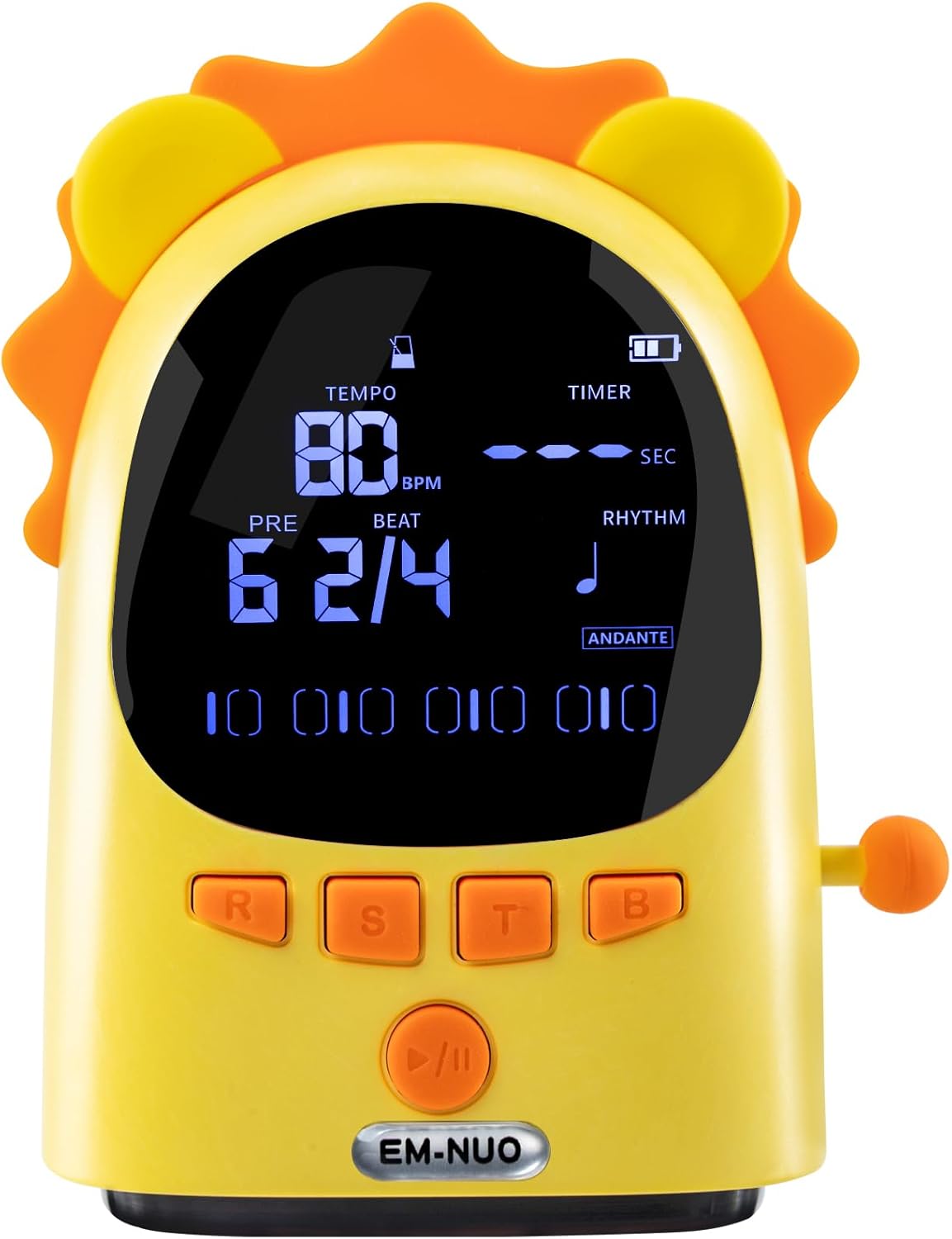 ENO MUSIC Easy Control Cute Cartoon Electric Metronome for Acoustic Guitar Violin Ukulele Players with Big Sound