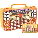 Batterie Tasche mit großer Kapazität - Batteriehalter speziell zum Aufbewahren von batterien und batterie tester, kann 269+ verschiedene Arten von Batteriepacks aufnehmen und BT168 batterietester für aaa, aa, c, 9v, d, kann 84*AAA, 78*AA, 12*D, 12*C, 12*9V, 14*AAAA, 6*CR2, 12*CR123, 10*4LR44, 5*23A, 6*18650 und 18 Stück Knopfbatterien. hält Batterien organisiert und ordentlich aufbewahrt, ein guter batterie case für Heimwerkerartikel. (Nur Boxen, Batterien nicht im Lieferumfang enthalten)