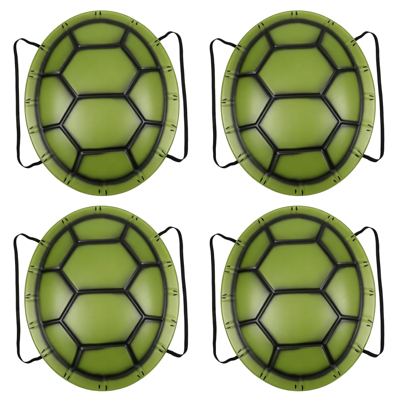 SEWACC 4-pack Halloween Turtle Shell Costume, Soft Eva Turtle Shell with Elastic Straps Cosplay Props for Halloween Party Stage Performance, 17. 29 X 13. 76 X 2. 75 Inches