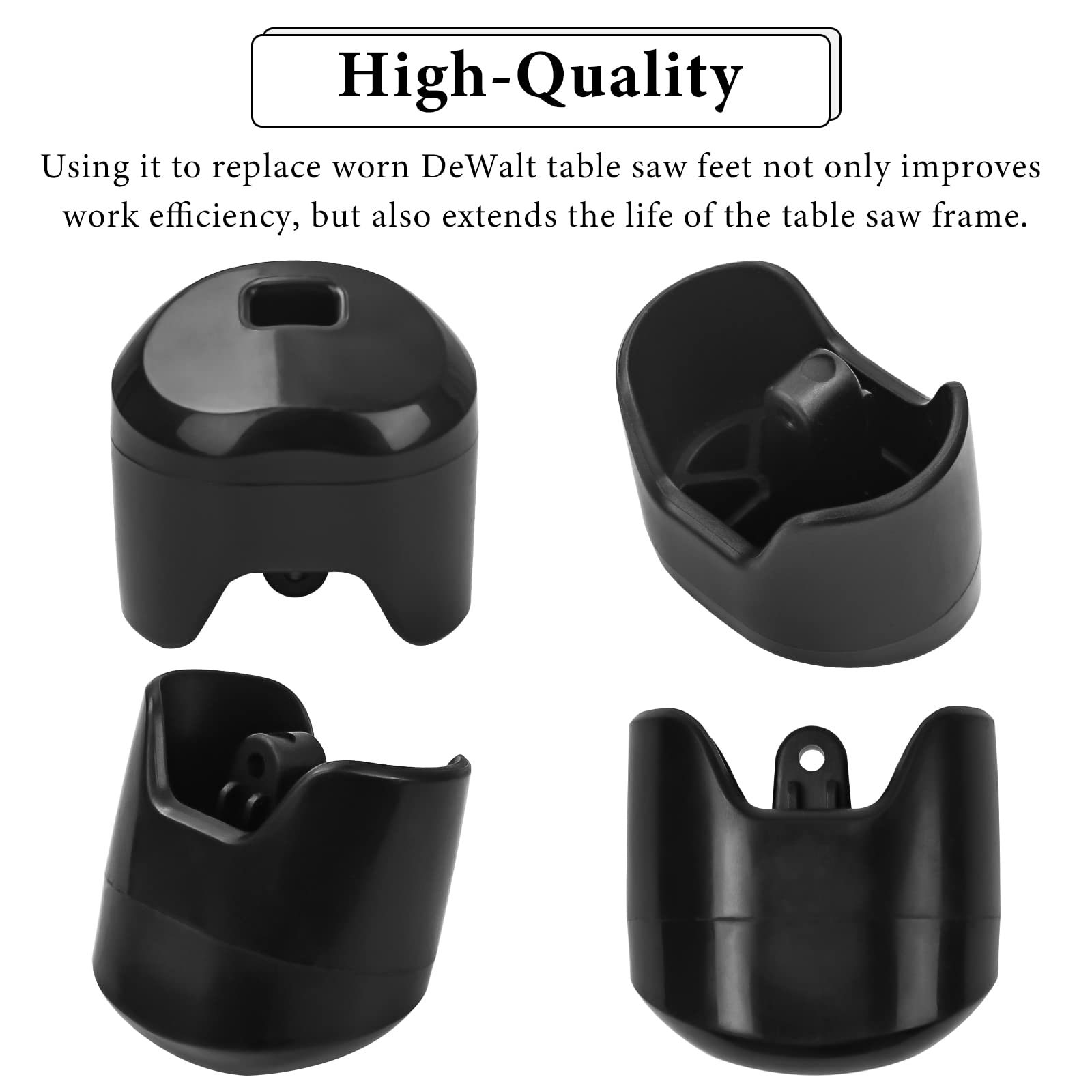 Pieds En Caoutchouc Pour Support Scie à Onglet Dewalt – Lot De 4, Compatible DWX723, DWX724, DWX725