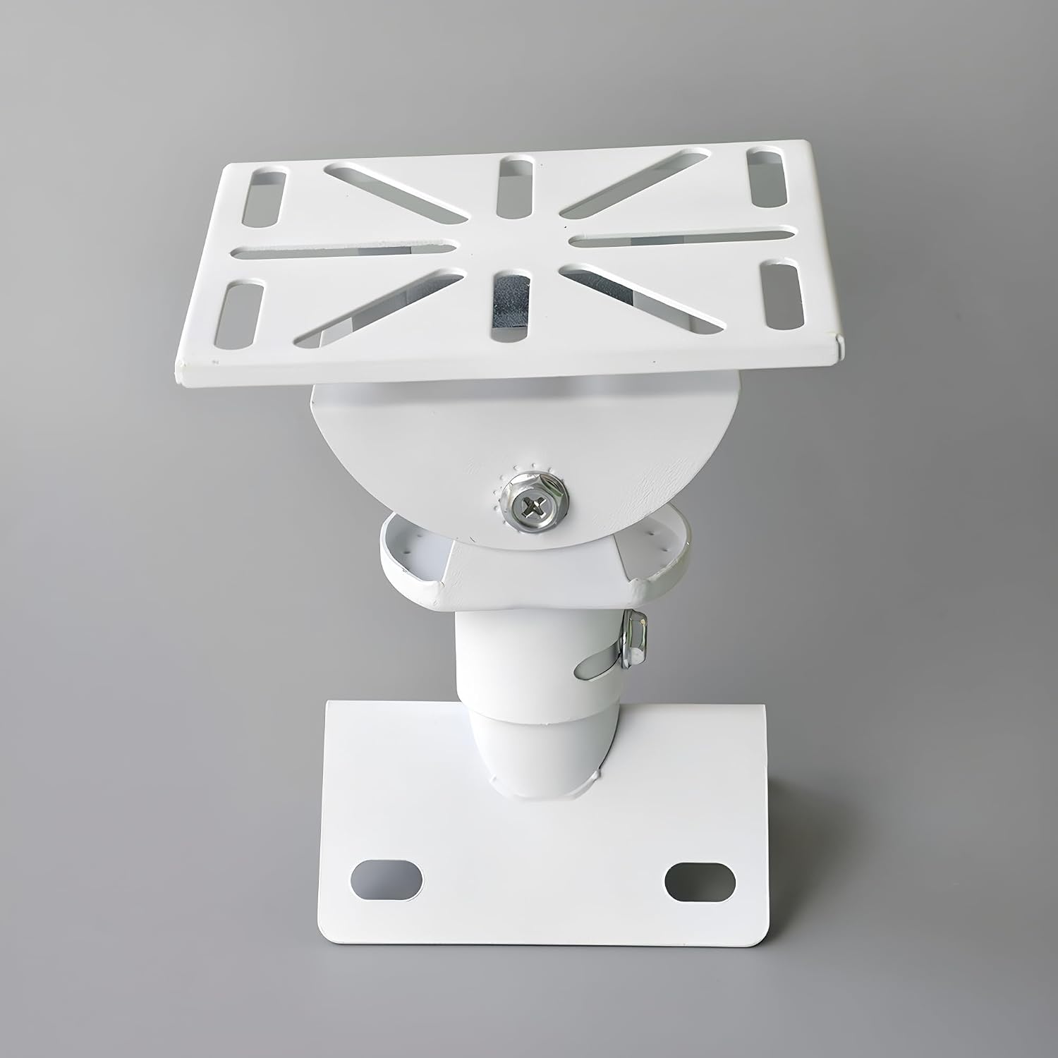 90° Right Angle CCTV PTZ Dome Camera Wall Corner Mounting Bracket, Aluminum Alloy Crossbar Holding Pole Mount Security Camera Integrated Clamp Bracket