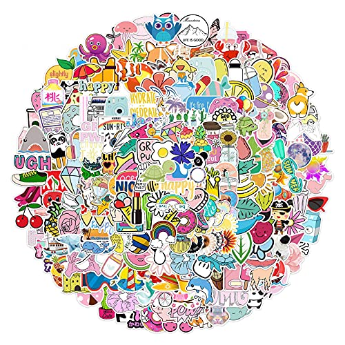 Pure Compression 300 PCS Vinyl Waterproof Cool Bulk Stickers - Cute Sticker Aesthetic Decals for Laptop Water Bottles Flask Luggage Computer Cellphone Skateboard - DIY Decoration Gifts for Teens Kids - Thumbnail 3
