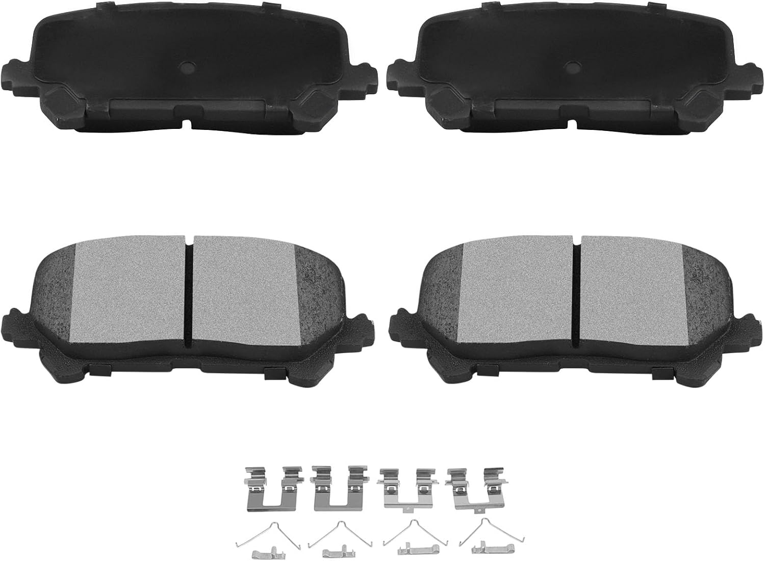 AUTOMUTO 4PCS Rear Ceramic Disc Brake Pads Set D1724 For Acura MDX 2014-2016, Honda Passport 2019-2021, Pilot 2016-2021, Ridgeline 2017-2020