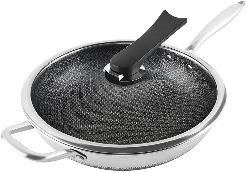 Patelnia Wok Z Płaskim Dnem, Woki I Patelnie Do Smażenia, Żeliwne Naczynia Kuchenne, Tradycyjne Chińskie Naczynia Kuchenne