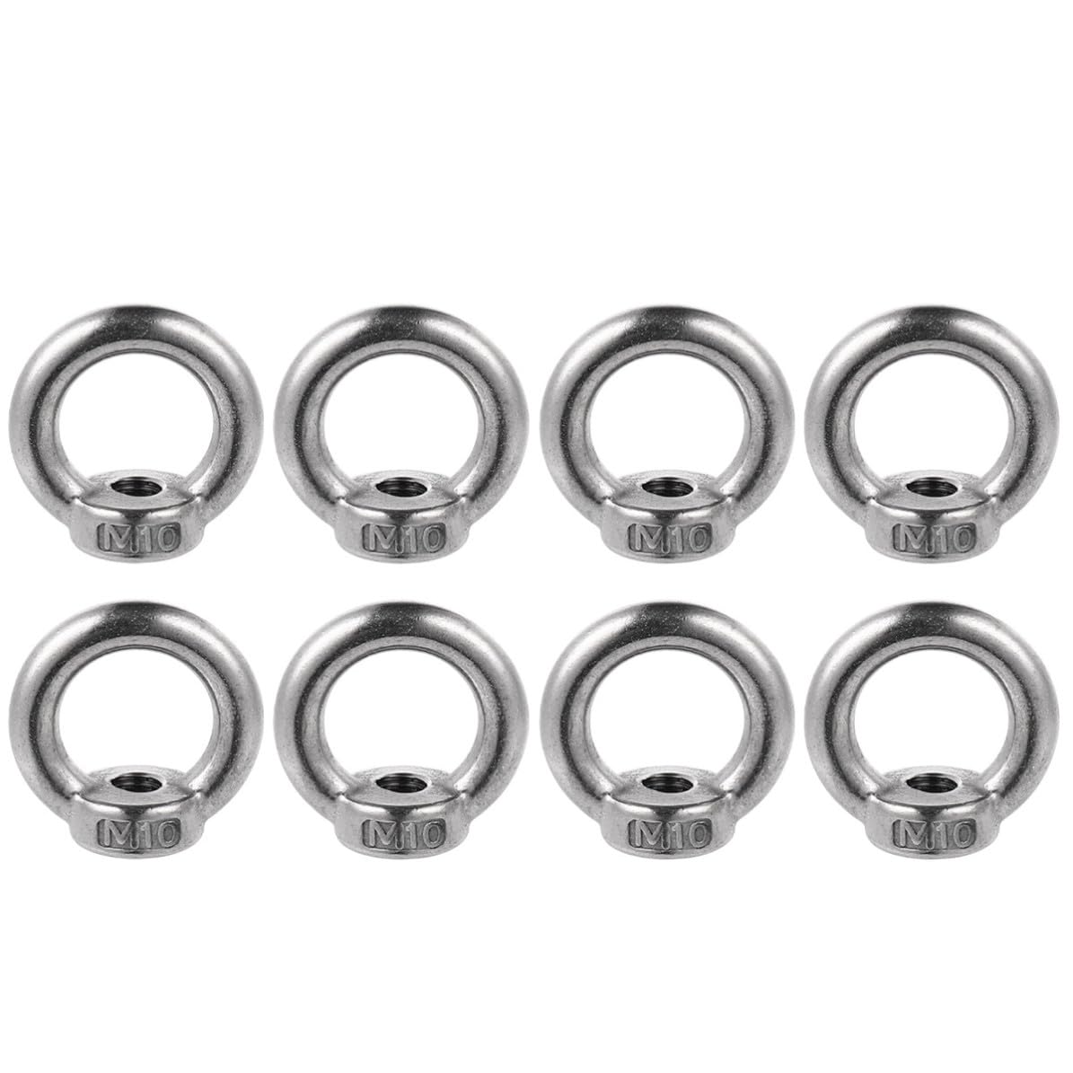 8 Pcs Stainless Steel Ring Nut Eye Nut for Hanging Use