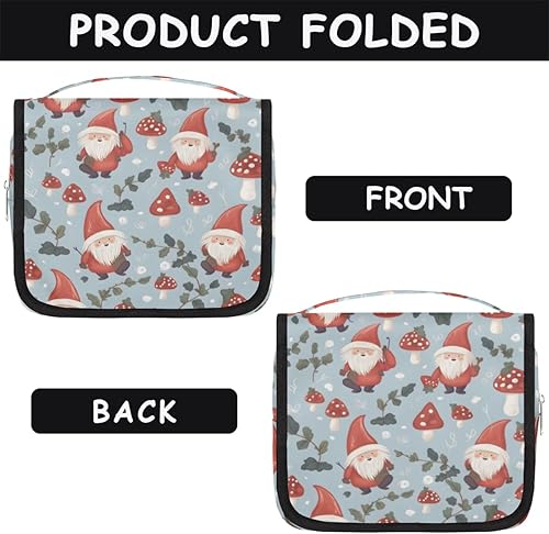 Miniatura 6 de Fun The Christmas Decor Toiletry Bag for Women, Travel Makeup Organizer with Hanging Hook, Traveling Cosmetic Bags for Toiletries Accessories