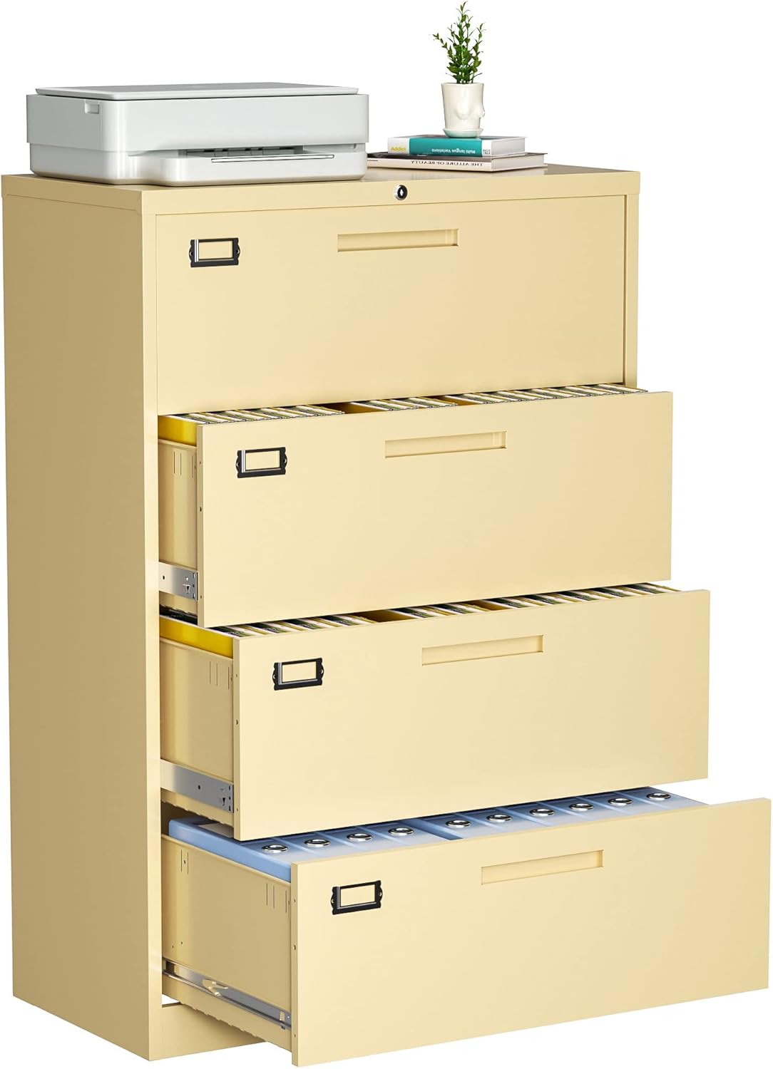 LISSIMO 4 Drawer Lateral File Filing with Lock