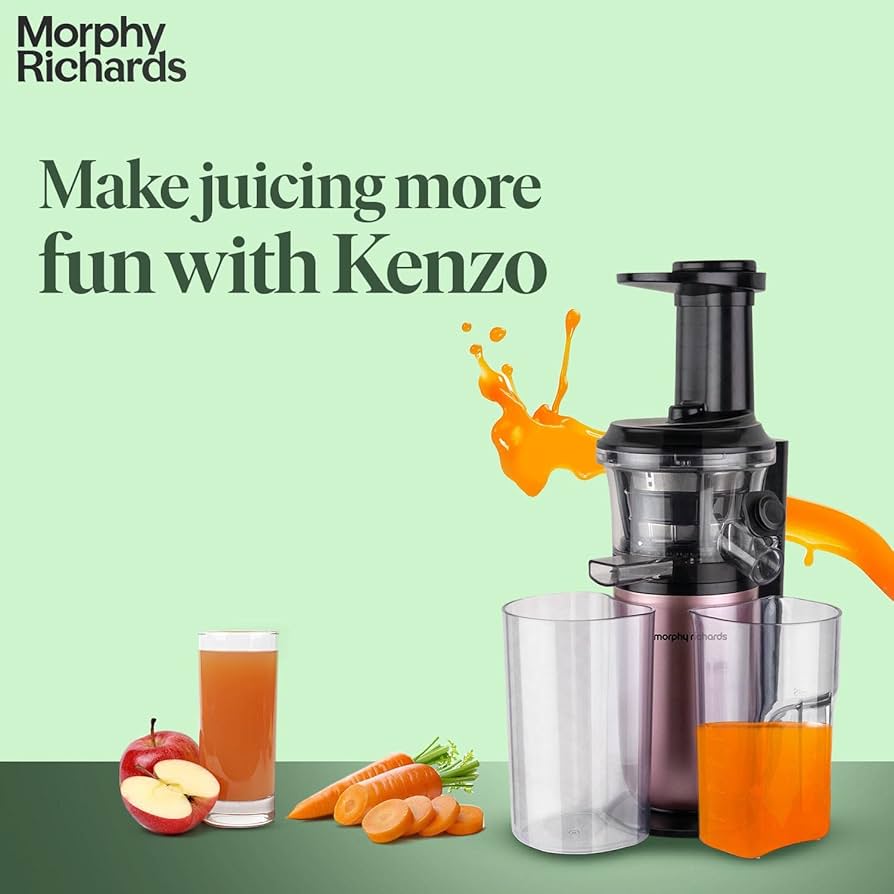 Morphy Richards Kenzo Cold Press Slow Juicer 150W | Powerful DC