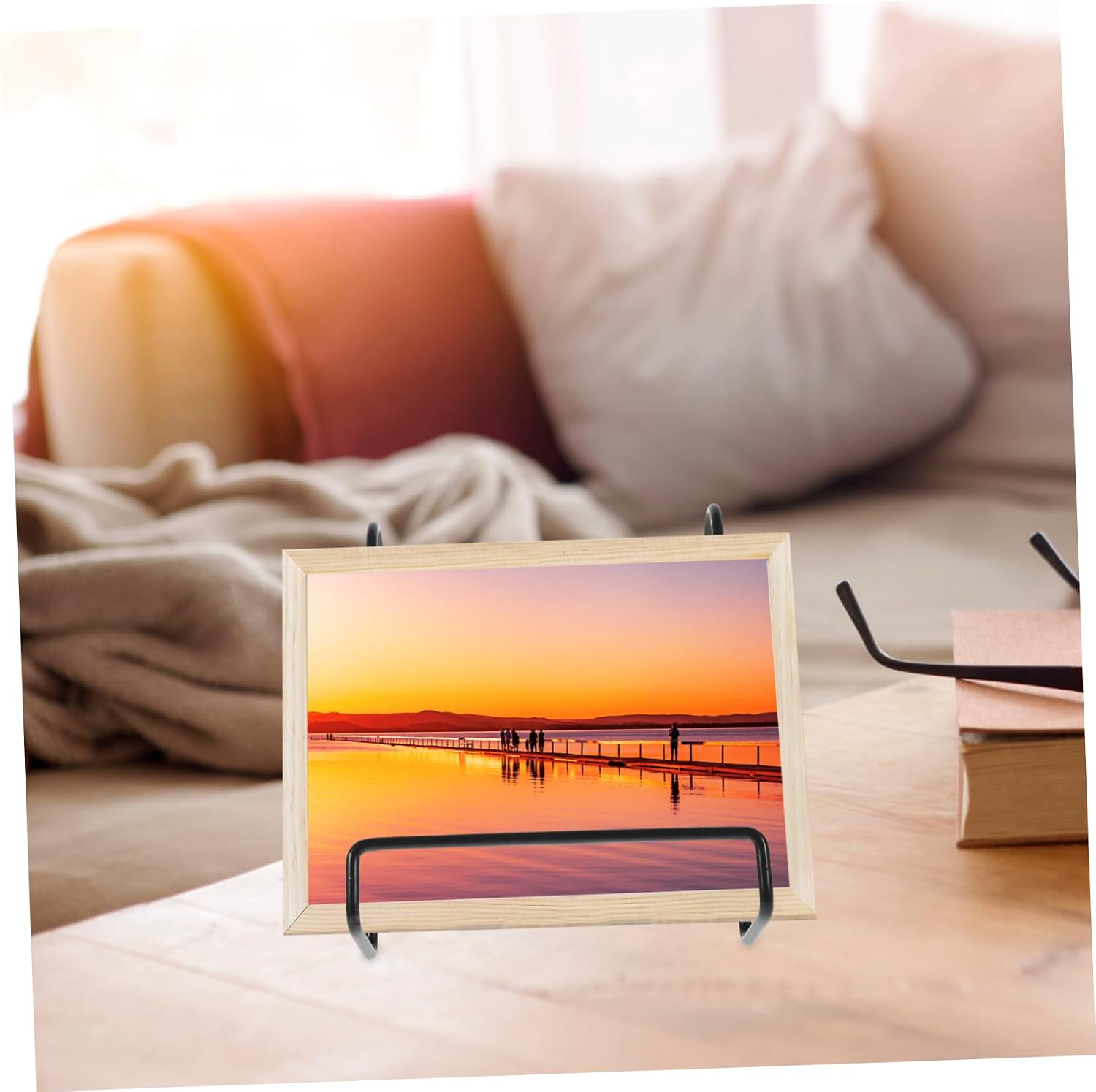 3pcs Iron Picture Display Stand for Plates, Photos Xmas