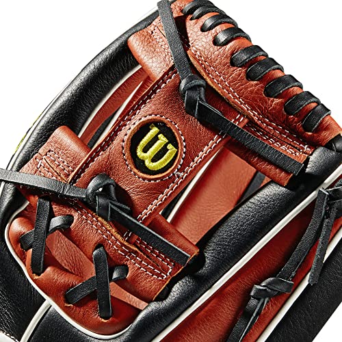 Wilson 2021 A500 11.5" Infield Baseball Glove - Left Hand Throw, Copper/Black #TOP5