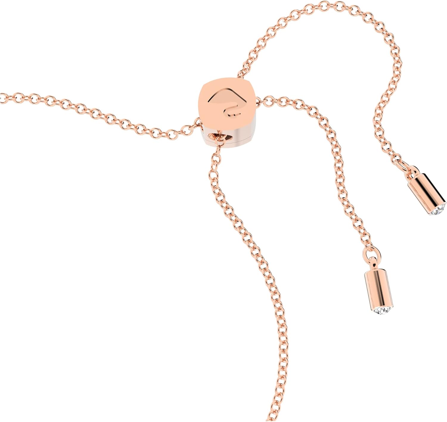 Swarovski Lilia bracelet, Butterfly, White, Rose-gold tone plated