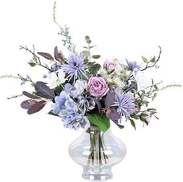 Artificial Flower, Hydrangea Simulation Flower Bouquet Creative Artificial Flowers Living Room Decoration Photography Handbags Fake Flowers,Decoration Bouquets
