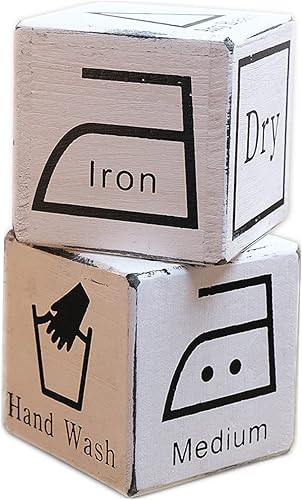 Miniatura 1 de Juego de 2 letreros de bloque de lavandería