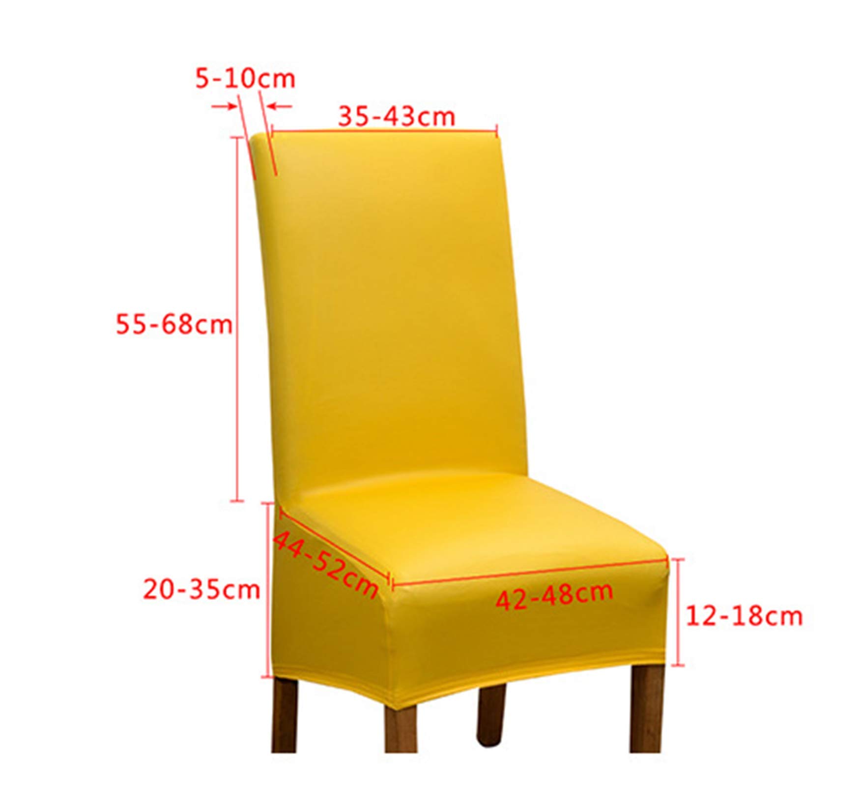 Housses De Chaise En Cuir Synthétique XL - Protection Noire Pour Dossier Haut