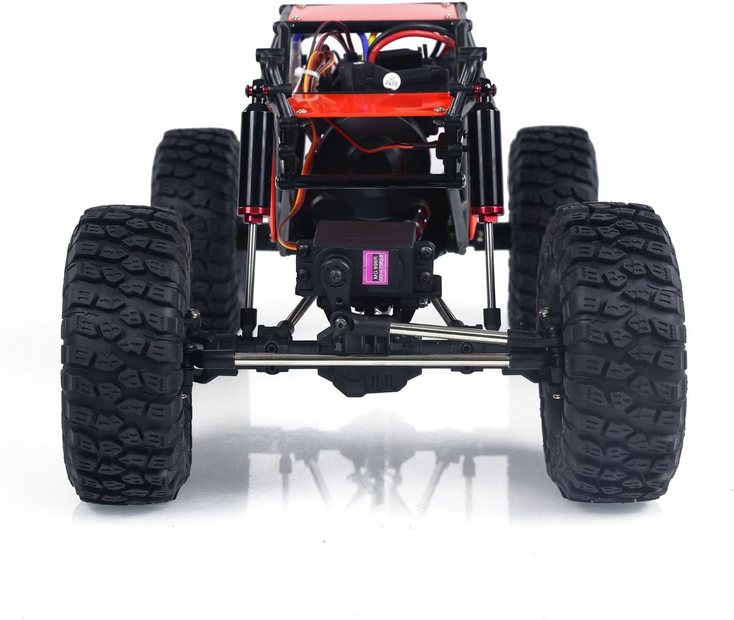 RTR RC 1/10 8504R Off-Road Car 4 * 4 Remote Control Rock Crawler Electric Truck Top Speed 35 km/h 15KG Servo Metal Shock Absorber 2500mAh Lipo Hobby Model for Ages 14+