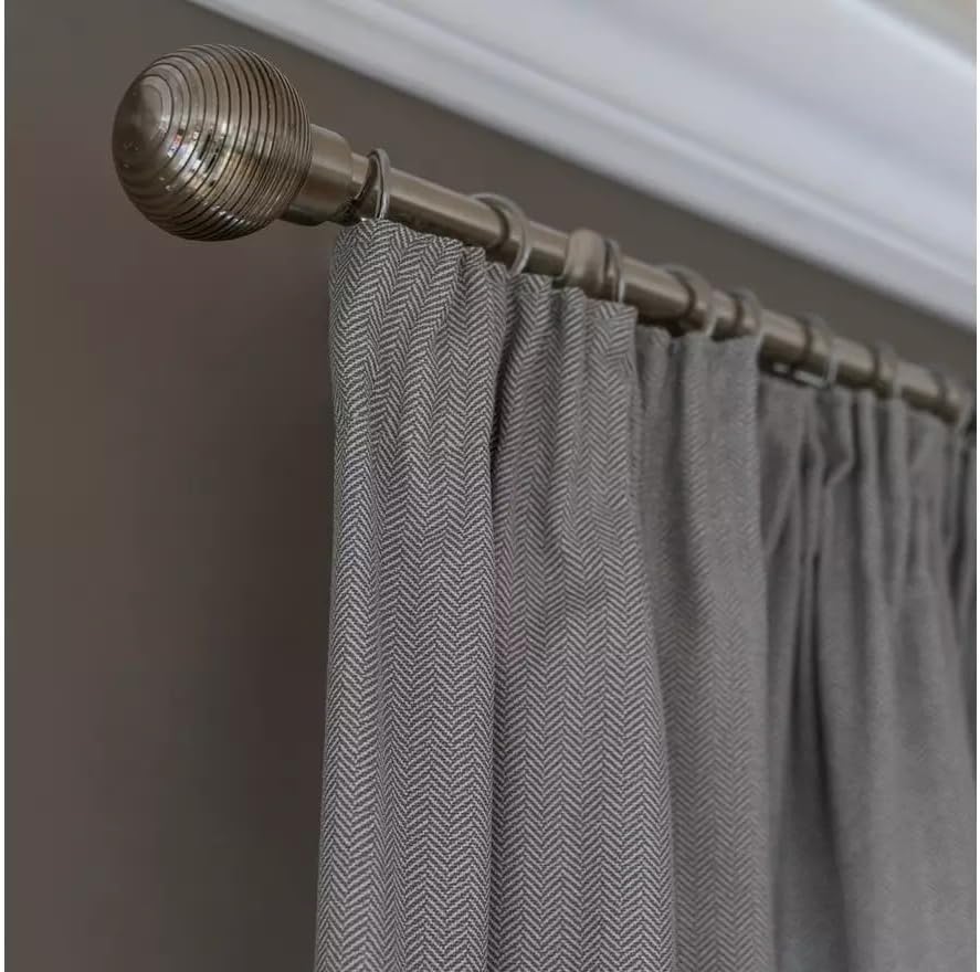 Herringbone Fully Lined Pencil Pleat Fully Lined They're Designed To Hang Beautifully, Season After Season (117 x 137 cm, Grey)