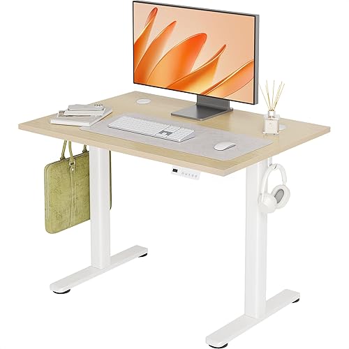 Miniatura 45 de INNOVAR Escritorio eléctrico de pie, escritorio de pie de altura ajustable, escritorio de pie de 40 x 24 pulgadas para computadora de oficina en