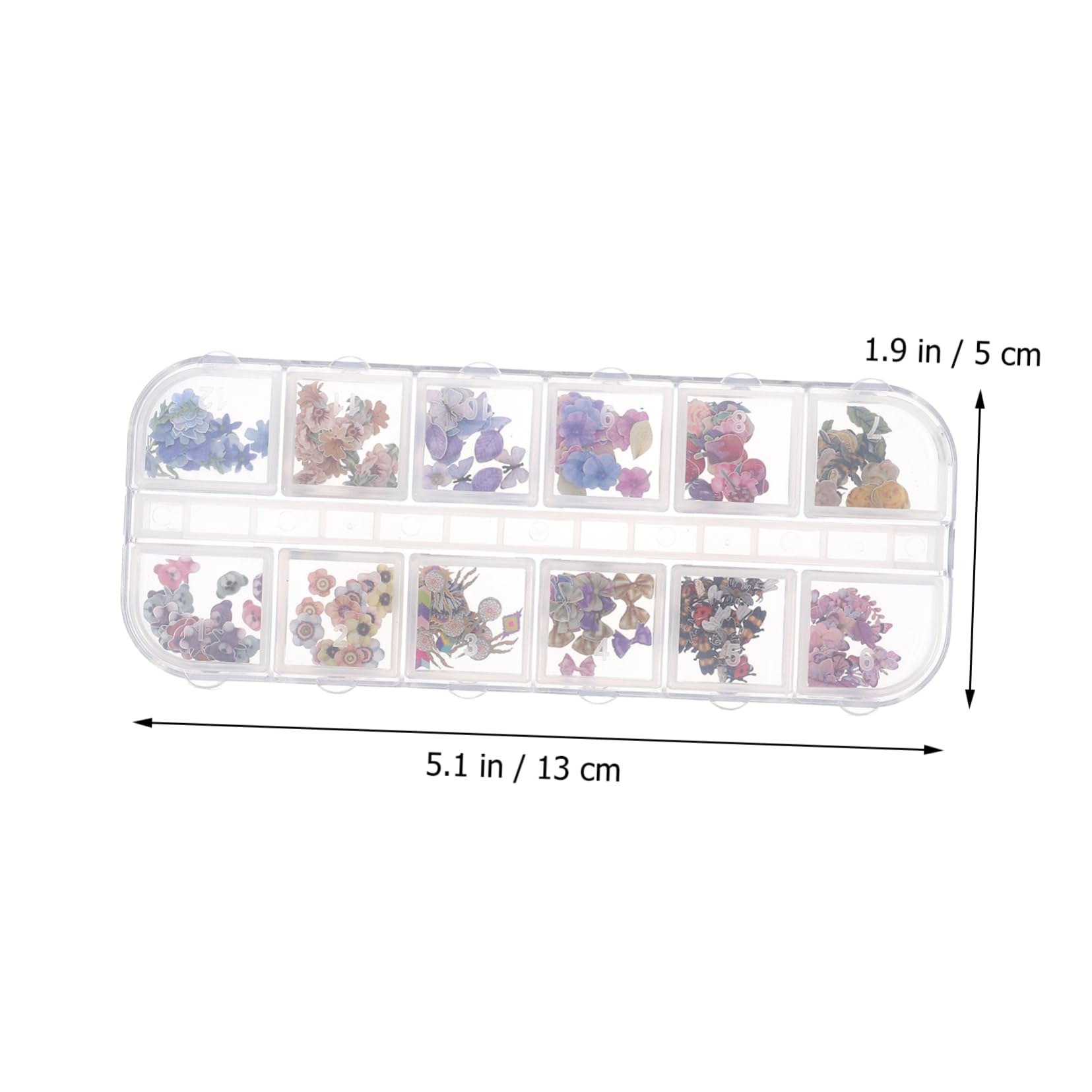 VALICLUD 2 Set Fogli Di Unghie Adesivi Per Unghie Numero Adesivo Decalcomanie Per Unghie Arte Delle Unghie Decalcomania Di Nail Art Forniture Per Unghie Colorato Polpa Di Legno 4 Scatole*2
