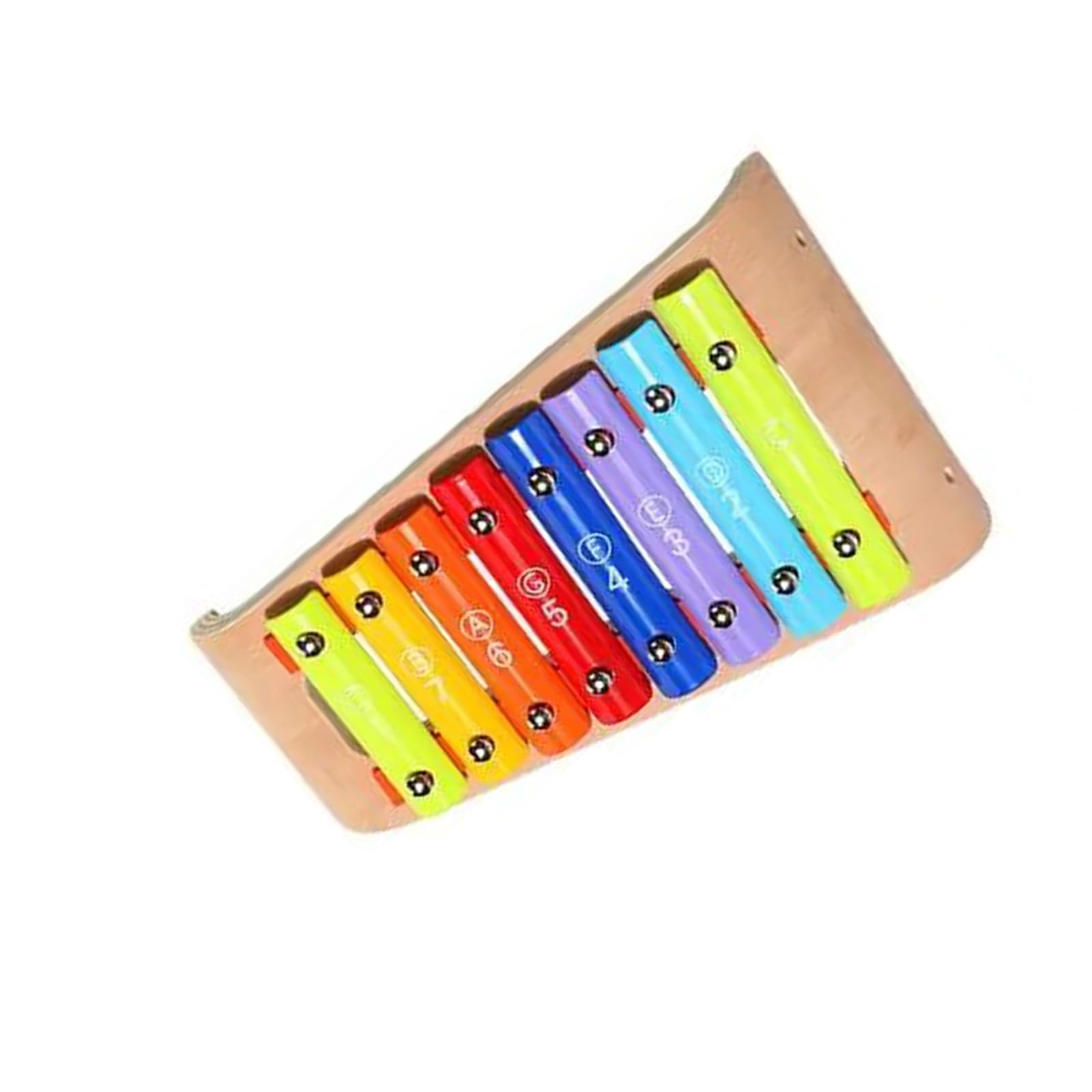 Pequeño instrumento de percusión de xilófono Glockenspiel de 8 tonos con 2 mazos adecuado para principiantes Kit De Glockenspiel Profesional