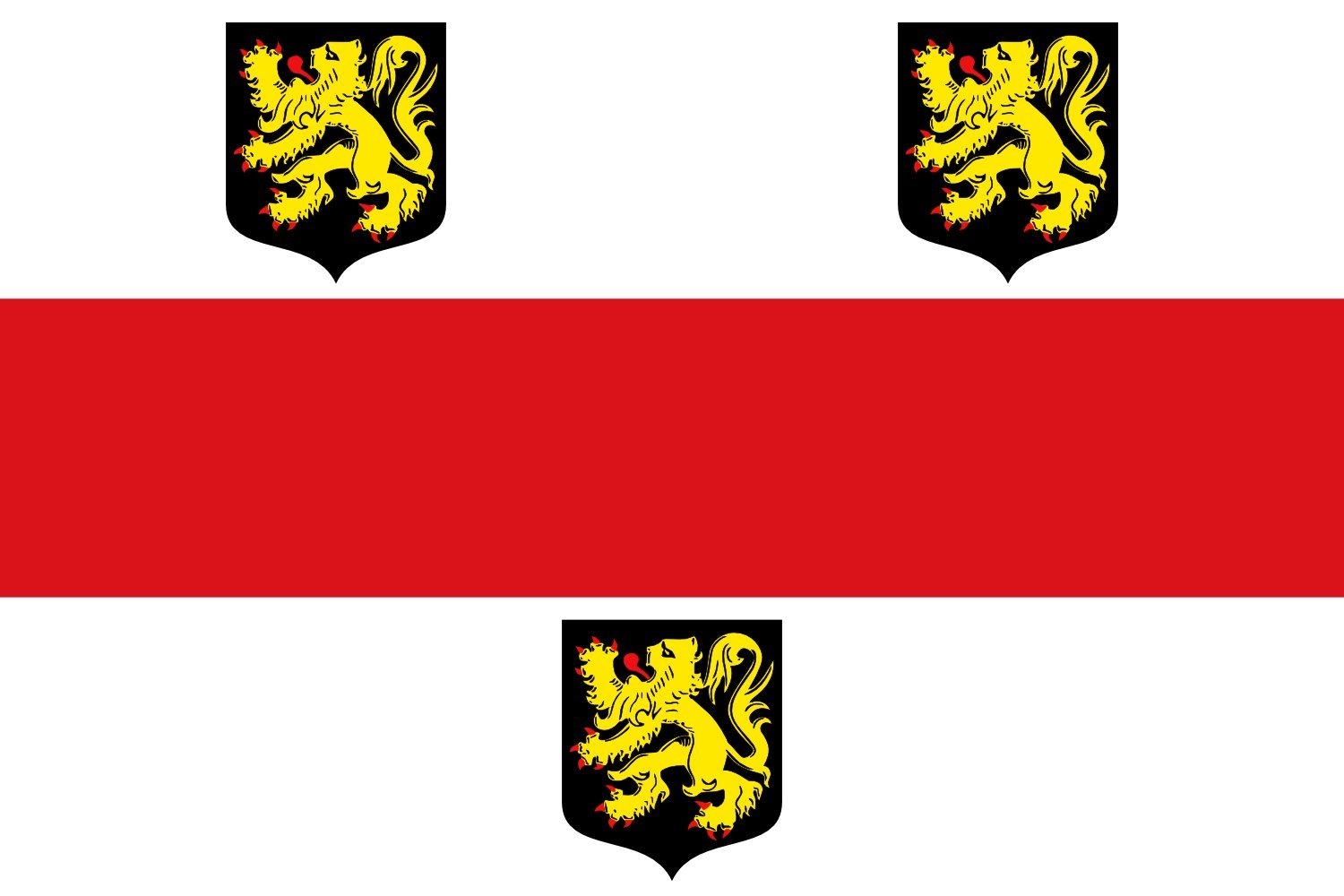Drapeau Bierbeek paysage pour décoration de façade et fêtes locales