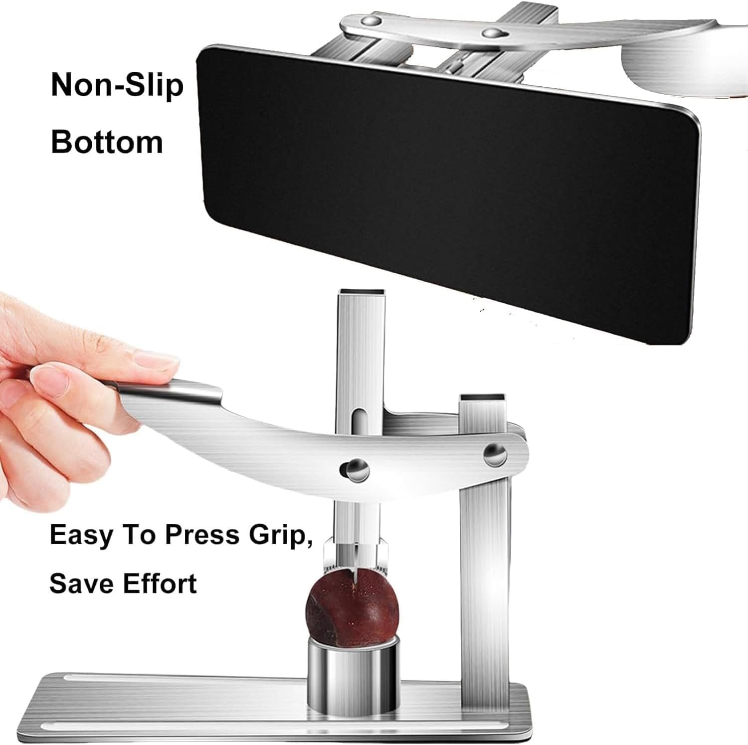 Chestnut Shelling Machine, Chestnut Cracker Nut Cracker with Anti-Slip Handle, Lever Principle Design and Quickly Peel, Without Damaging, Simple Operate for Kitchen