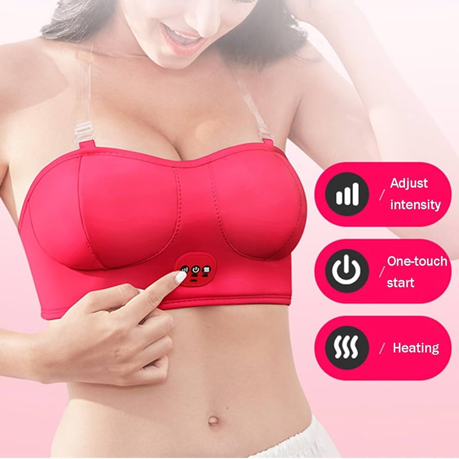 Amazon.co.jp: 電動乳房マッサージ器、 胸を大きくするマッサージブラ