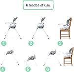 Ingenuity Trio Foldaway chaise haute bébé 6-en-1, 6 façons de l'utiliser, chaise pour tout-petit, jambes pliables, 6M-5Y