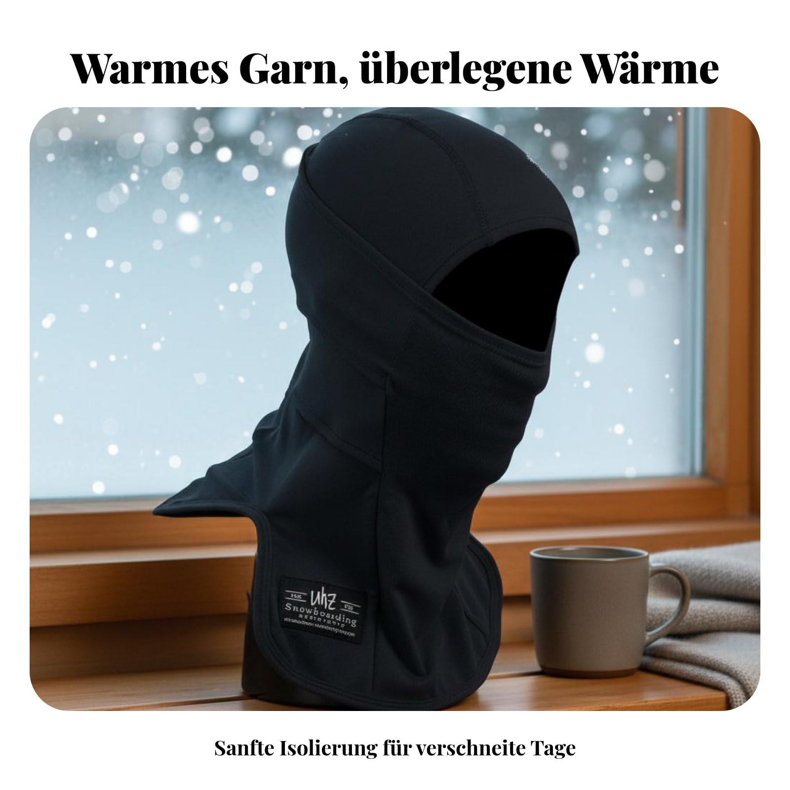 Skimaske Winddicht Winddichte Wintermaske Kälteschutz Winter-Gesichtsmaske für Frauen, Männer, Snowboarden, Wandern, Laufen, Blau, M-L
