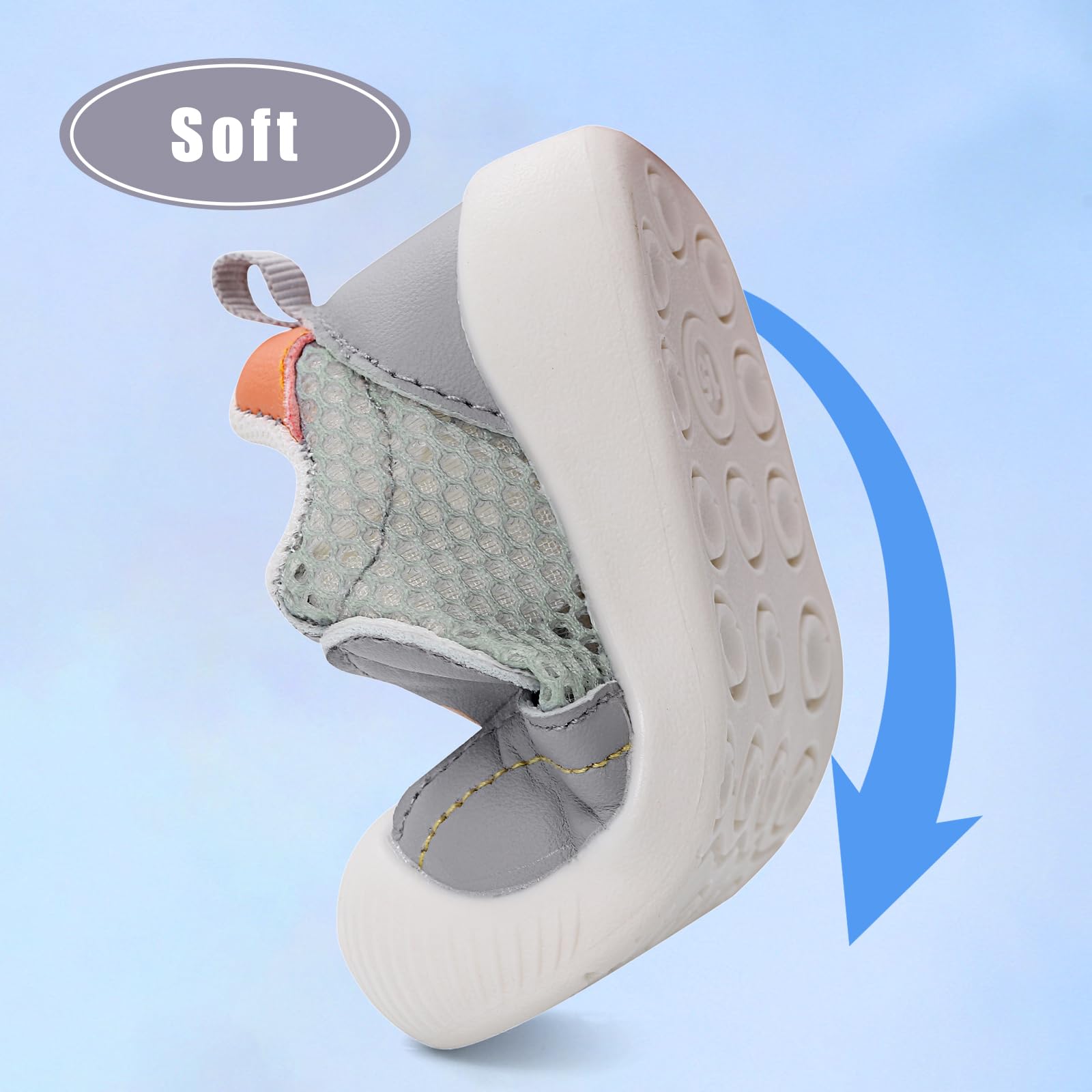MK MATT KEELY Baby Boys Girls First Walking Shoes Toddlers Summer Breathable Anti-Slip Trainer Sneakers for Infant — view 6