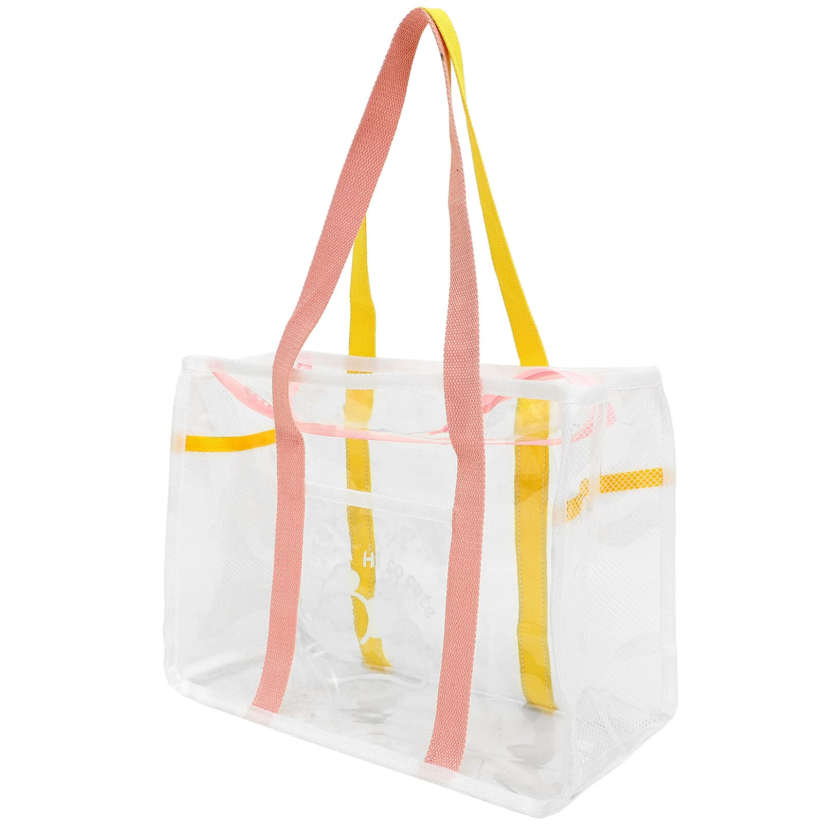 Operitacx Bolso De Mano De Playa Transparente Bolso De Viaje Grande Bolso De Un Hombro Para Vacaciones Viajes Camping Gimnasio Cosméticos Vacaciones