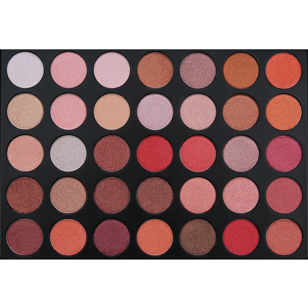 35 Color Pearl Eye Shadow Plate Warm Glitter Powder Makeup Daily Lasting