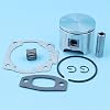 46mm Piston Ring Pin Needle Cage Muffler Cylinder Gasket, for Jonsered, 2054 2055 2054EPA Chain Saw 503608171 503608101 Chainsaw Piston Kit