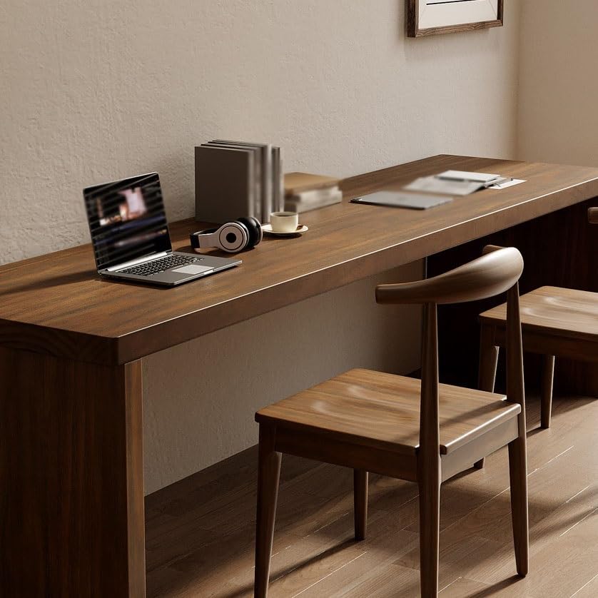 Schreibtisch Massivholz Home Study Schreibtisch Doppelter Langer Tisch Einfacher Büroschreibtisch Computerspieltisch Schlafzimmer Werkbank Büro Desk(160 * 60 * 75cm)